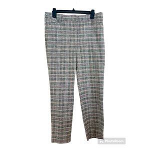 Slim Ankle pant plaid size 8 White House Black Market